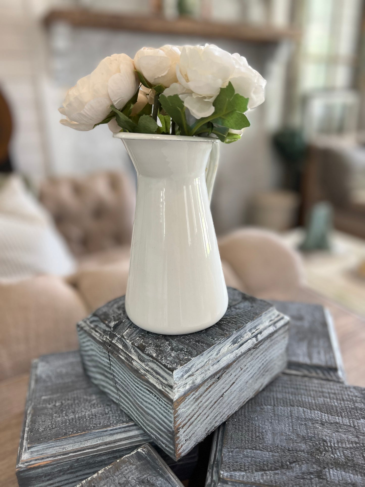 Hand Painted Reclaimed Pedestals