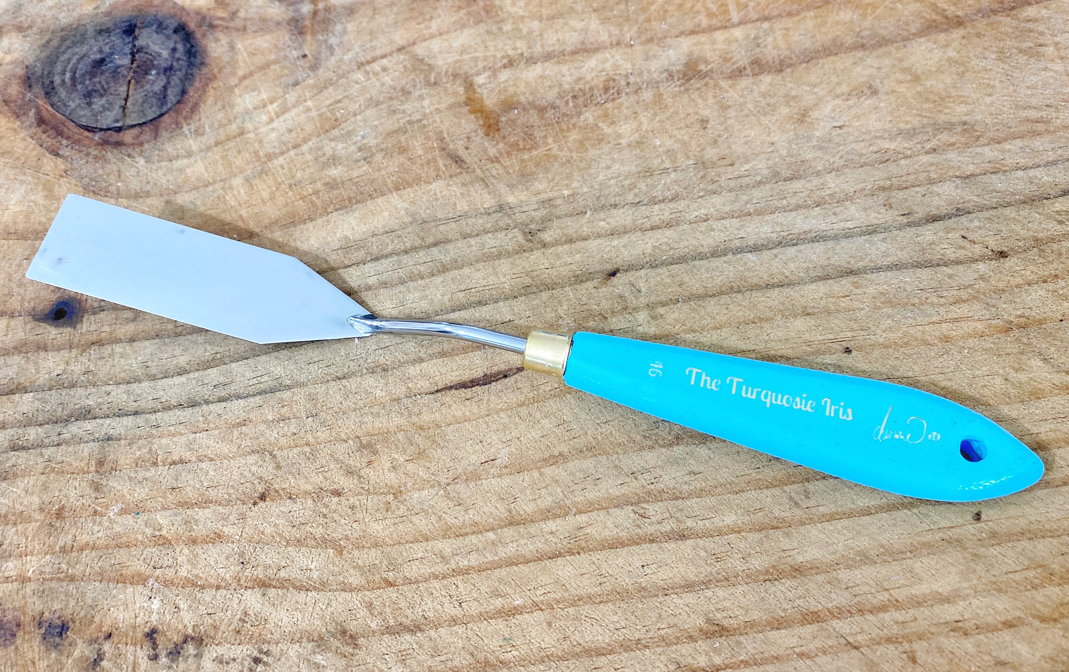 #46 Palette Knife | The Turquoise Iris