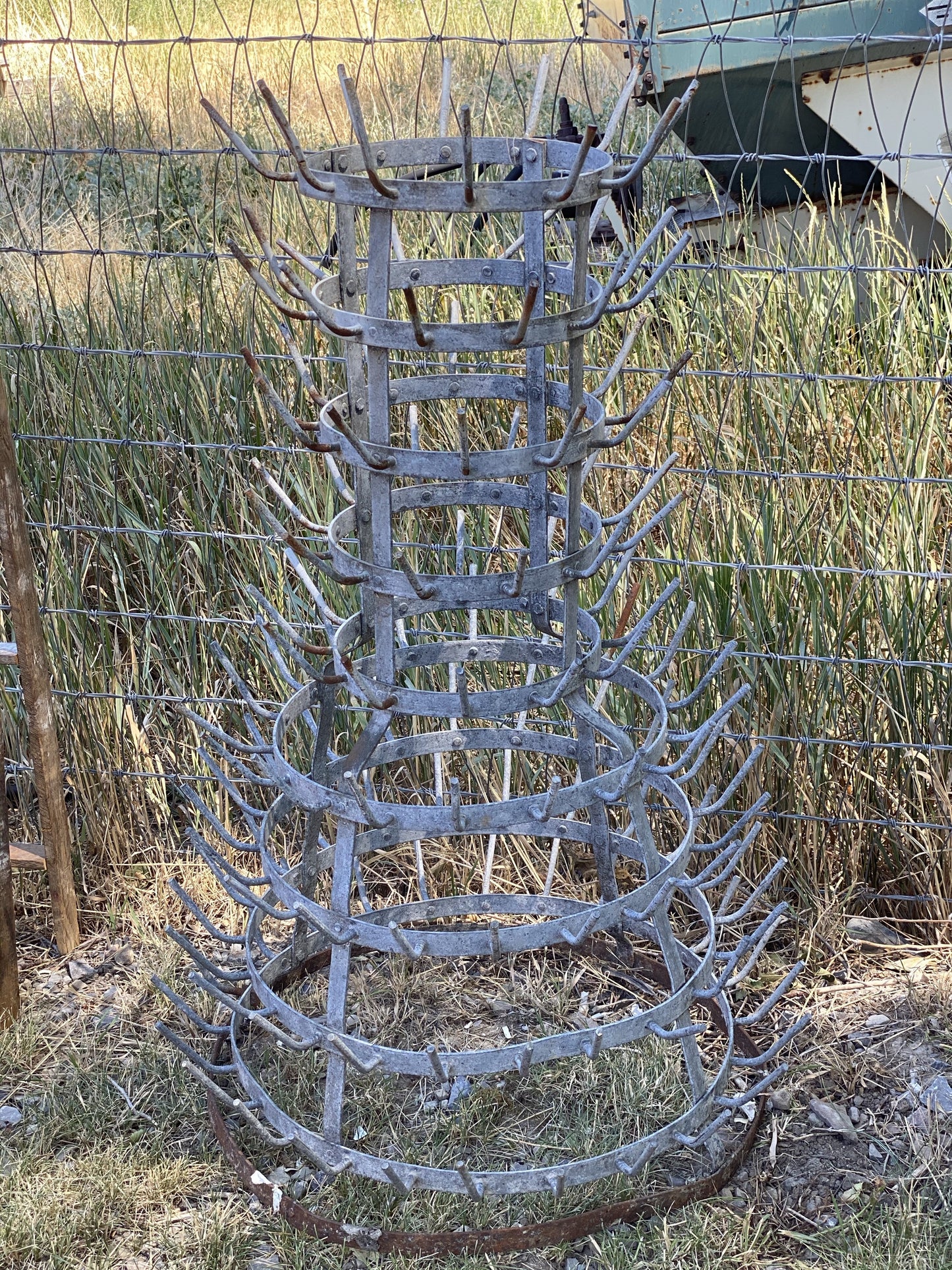 French Antique Bottle Drying Rack