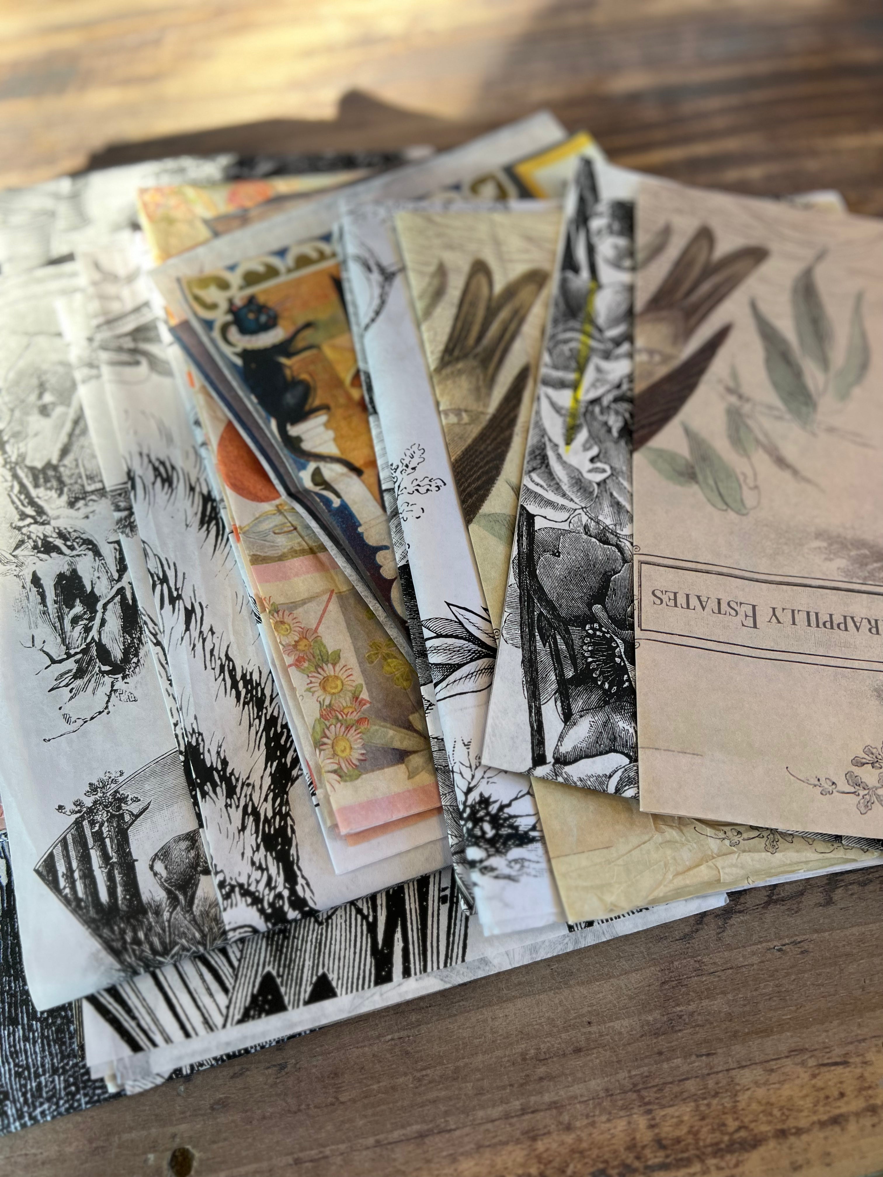 Large Decoupage Paper Seconds - 4 Random Sheets