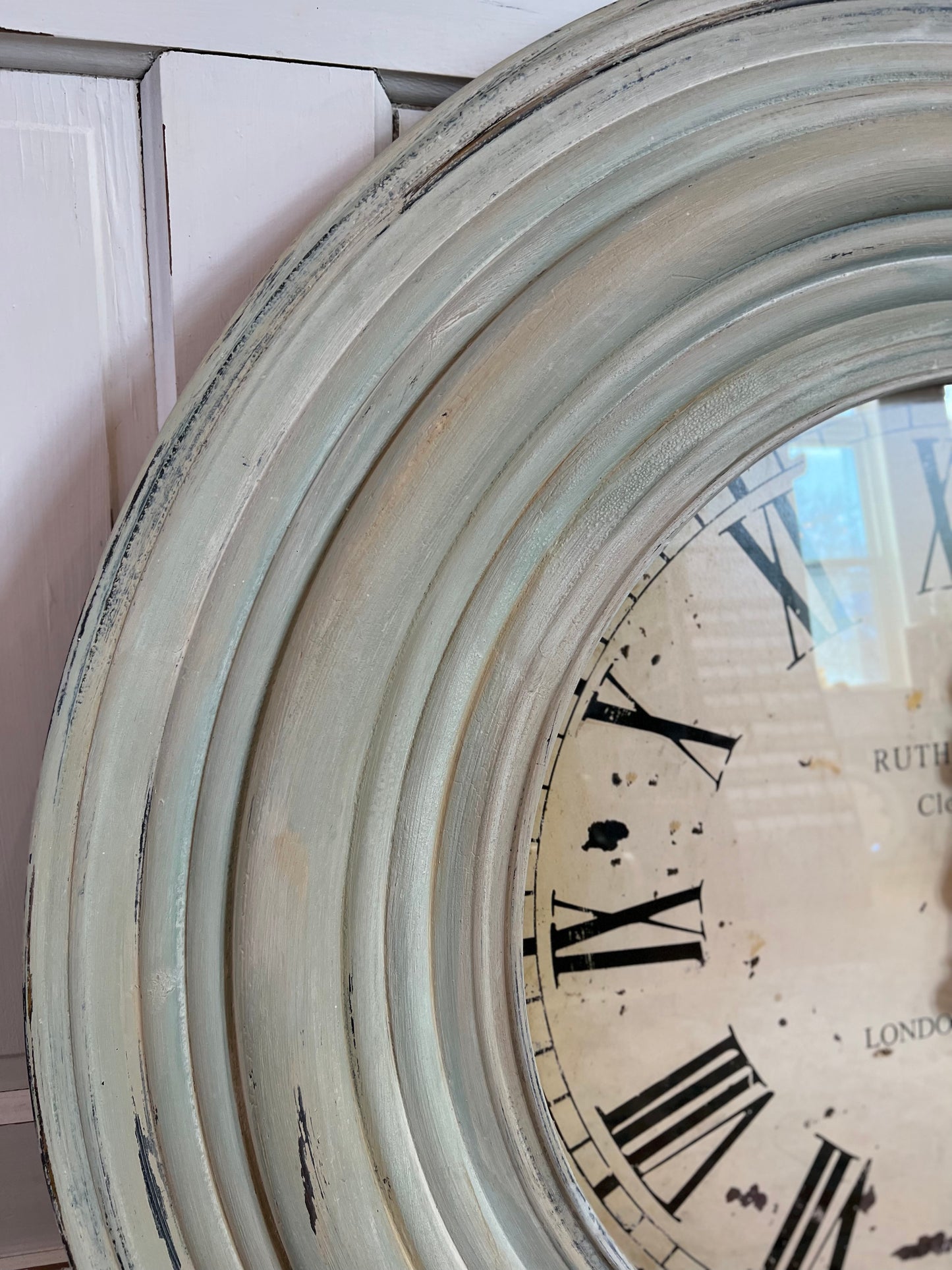 Oversized Rutherford Clock - hand painted