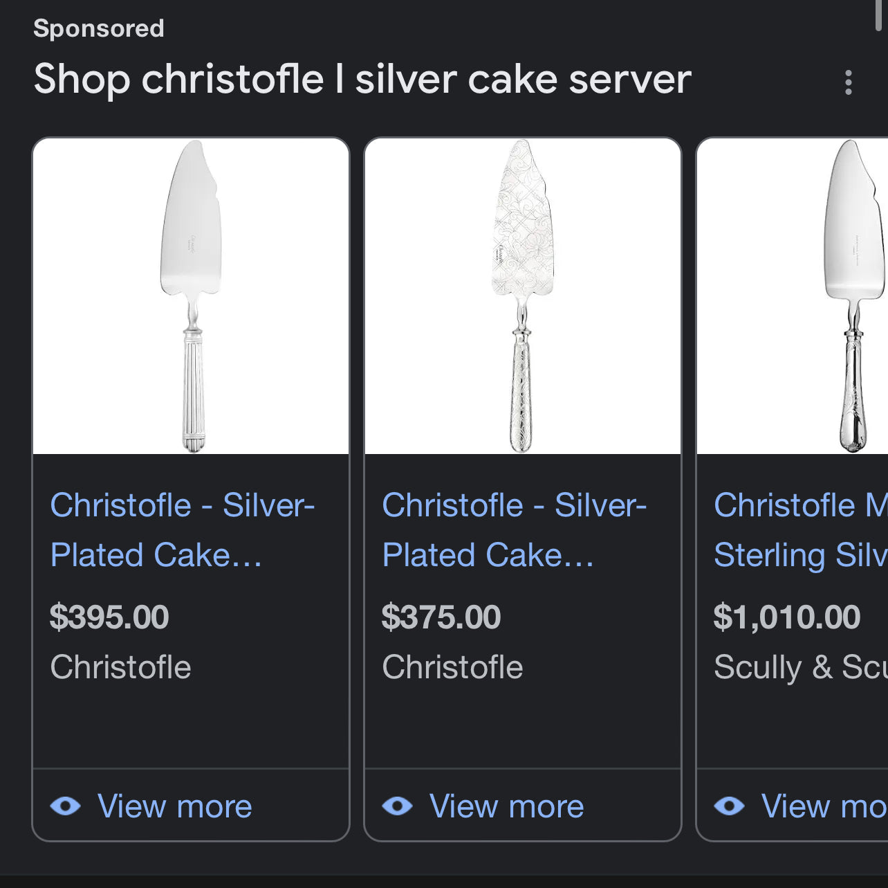 Vintage French Christofle Cake Server