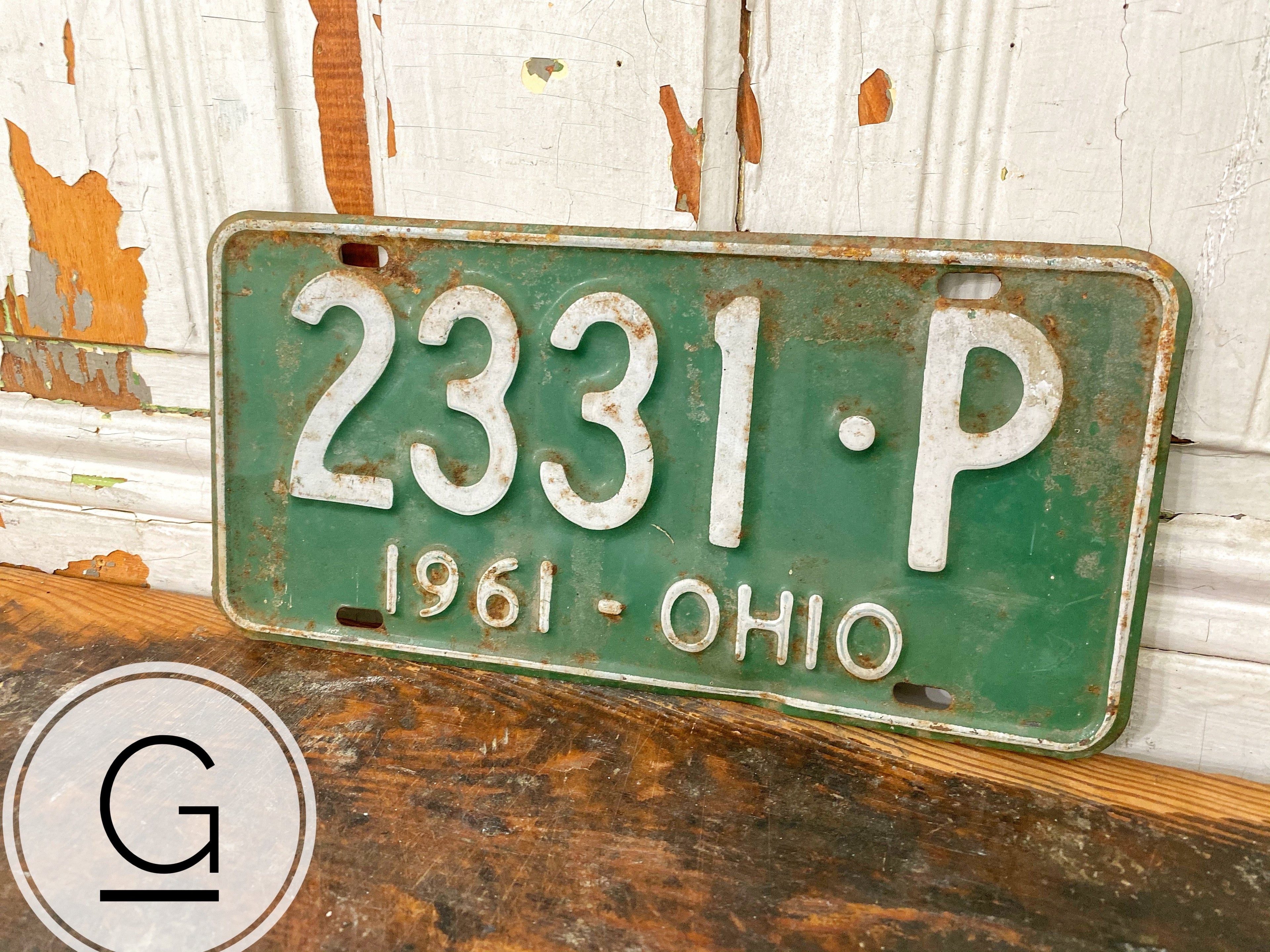 Vintage License Plate