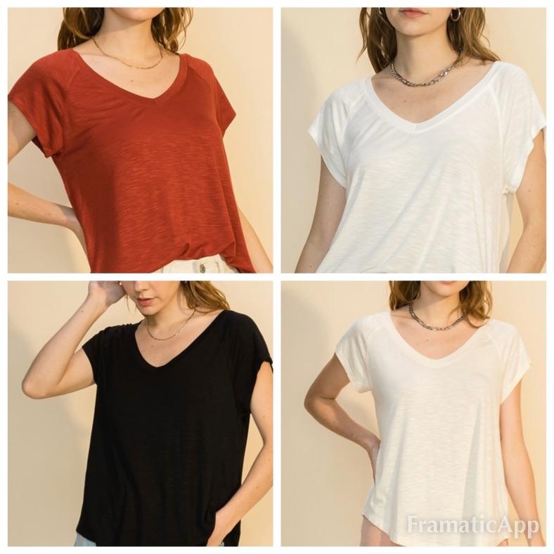 V Neck Raglan