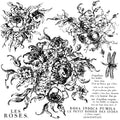 Rose Toile | Stamp | IOD Iron Orchid Designs IOD