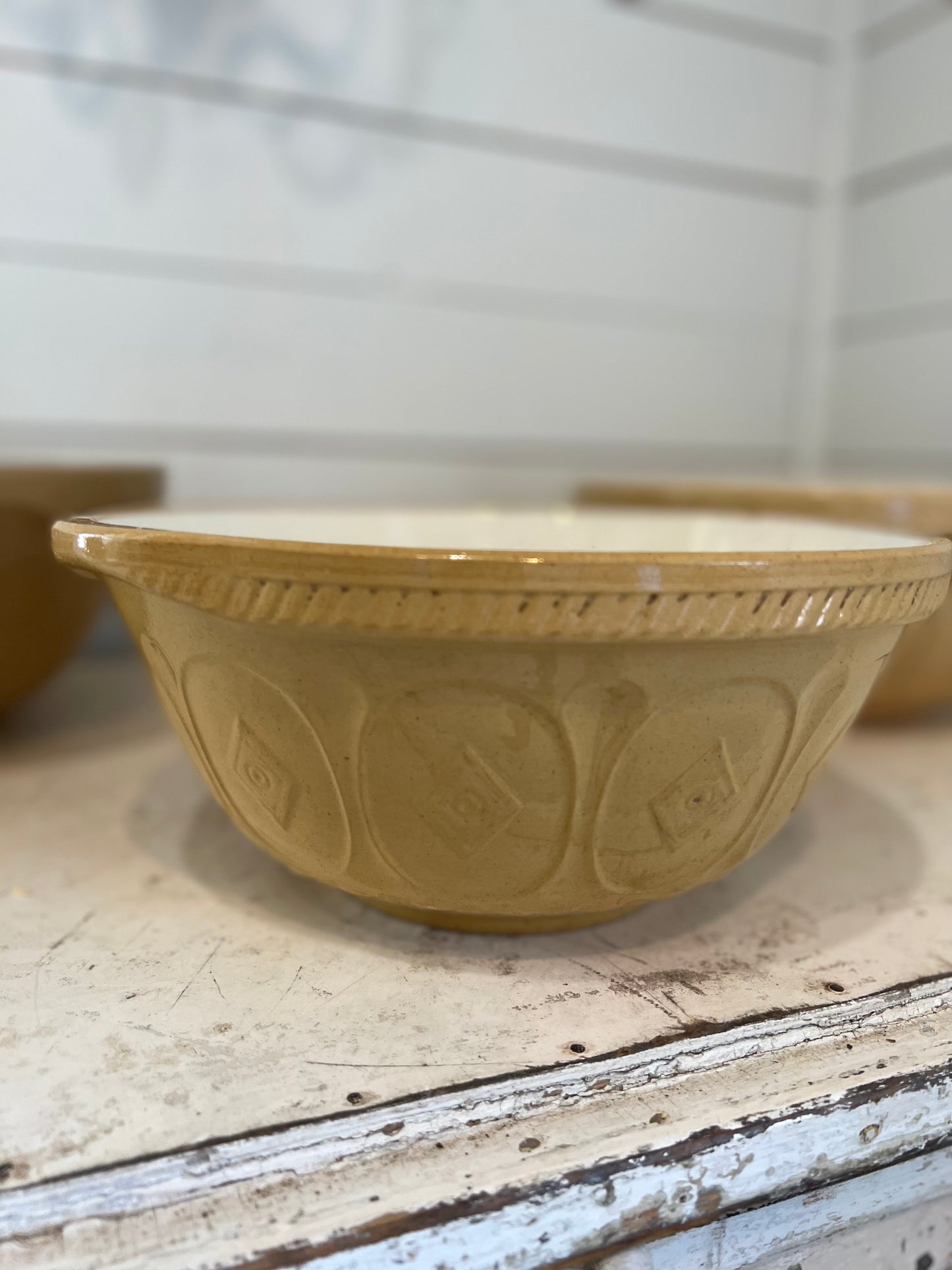 English Mason & Cash and Green Church  Stoneware bowl