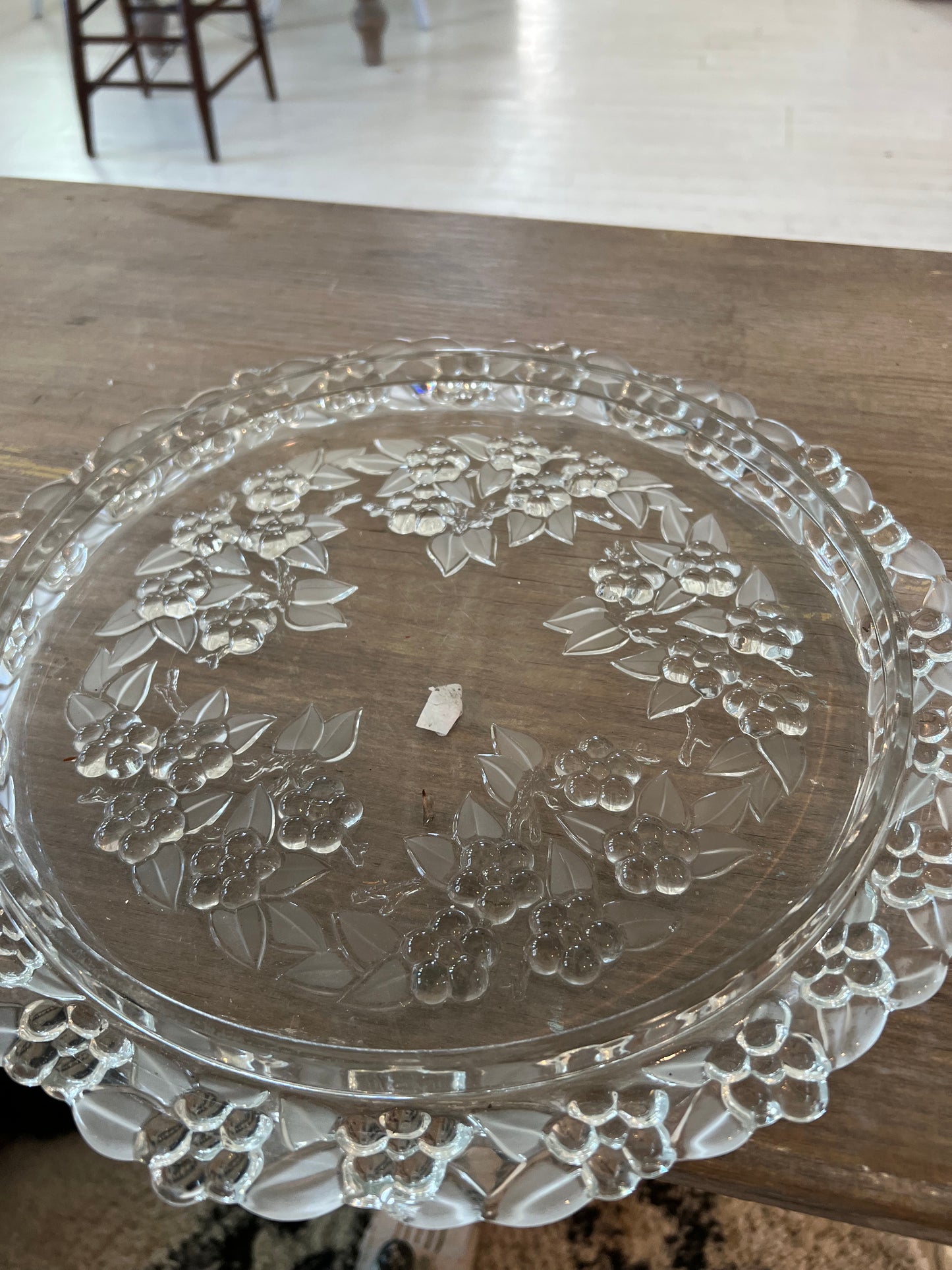 Cake Plate with Ridged Dome Set