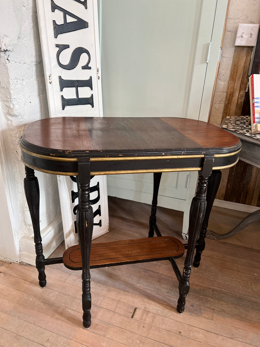 Oval Antique Side Table