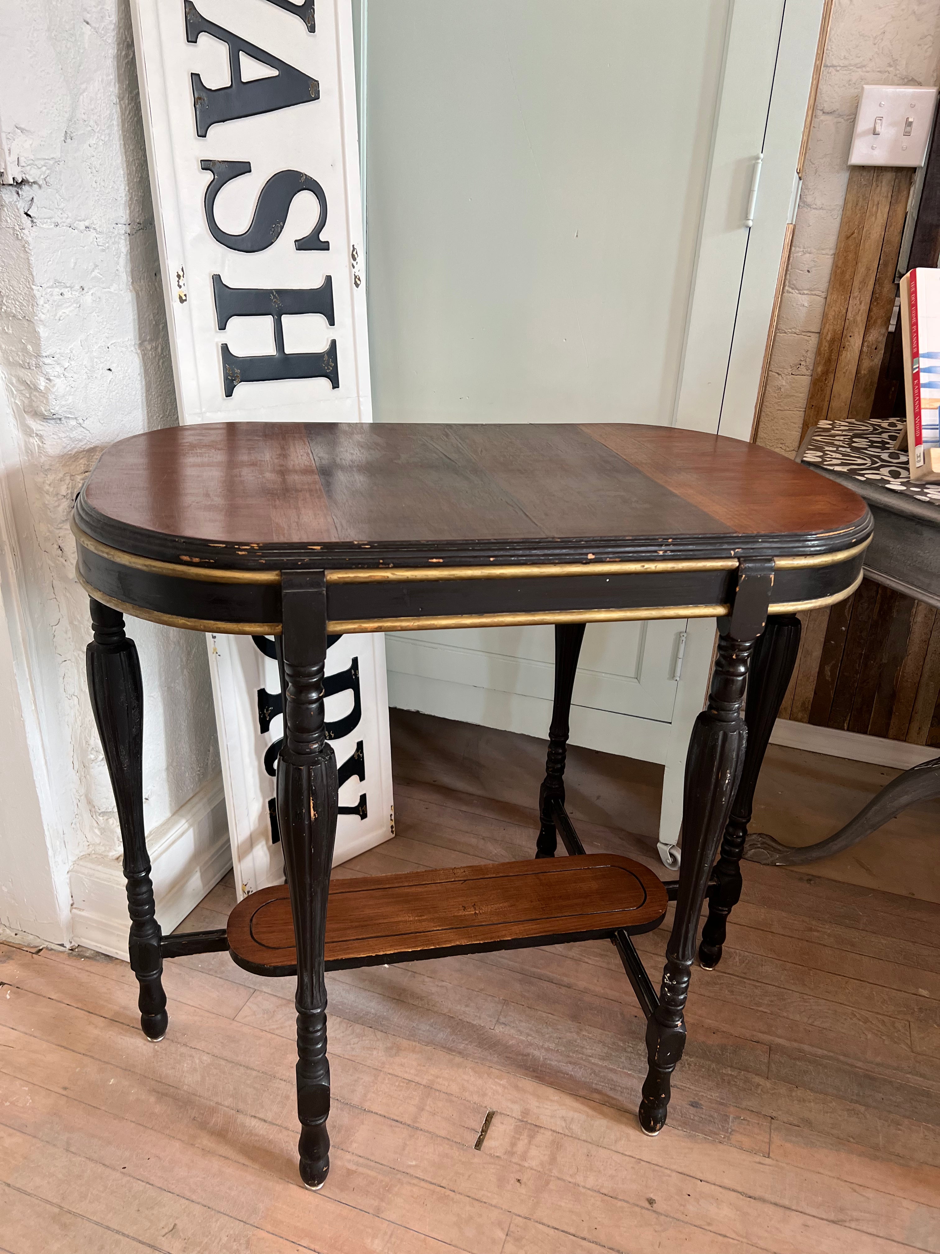Oval Antique Side Table