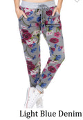 French Terry Floral Joggers*