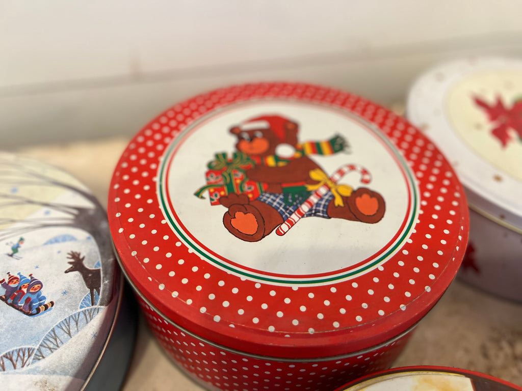 Retro Christmas Tins - sold individually