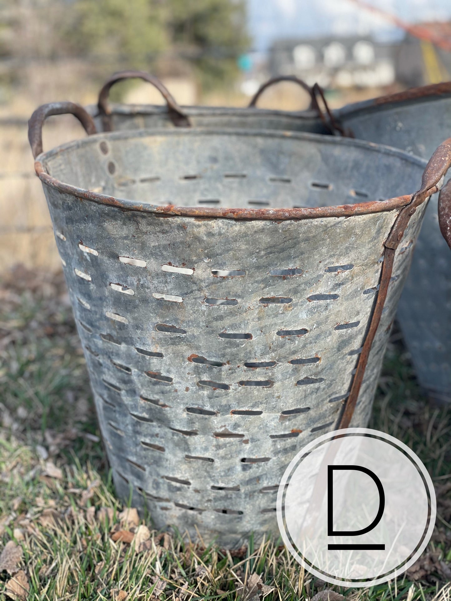 Antique Olive Buckets