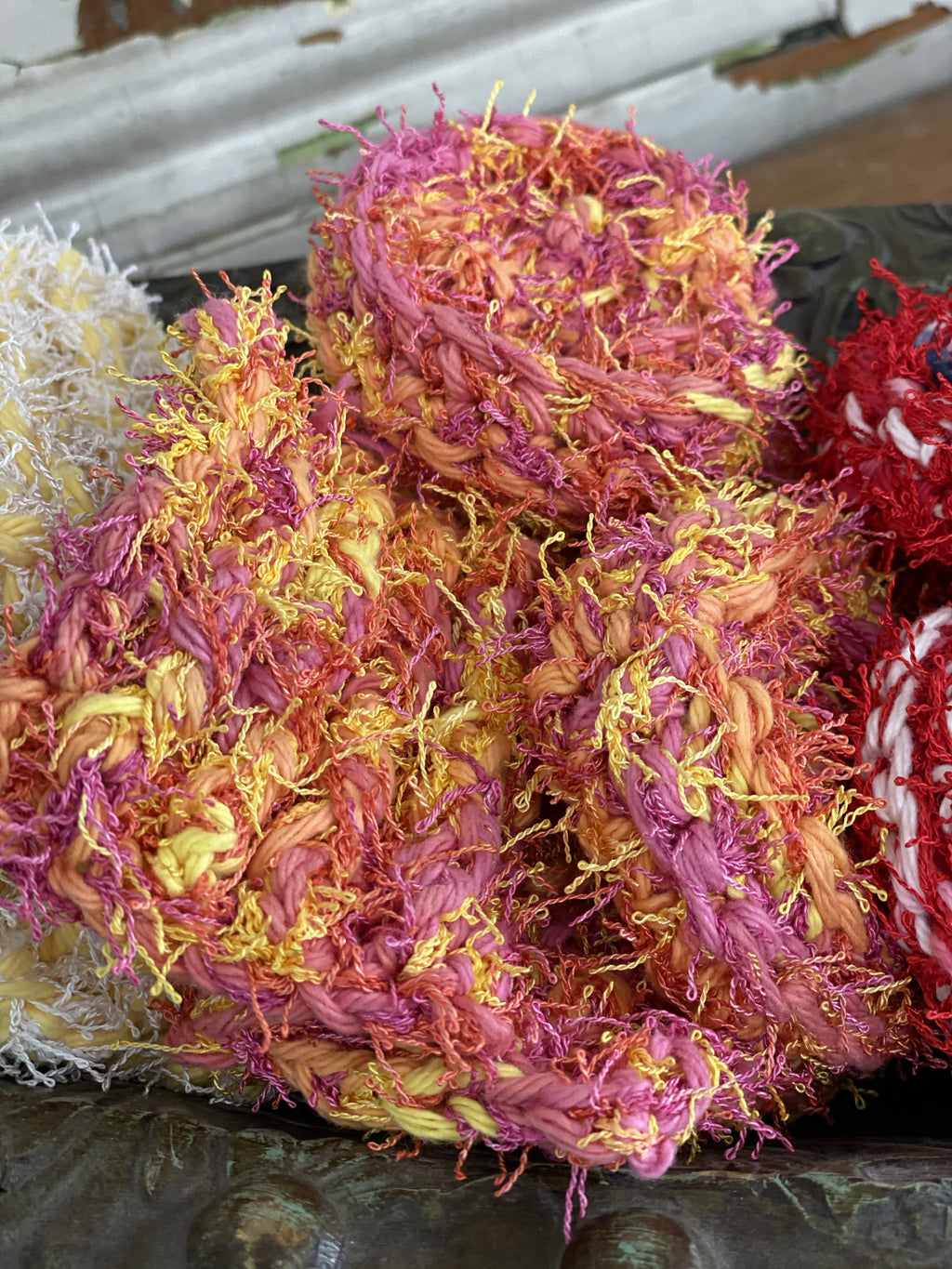 Hand crocheted scrubbies