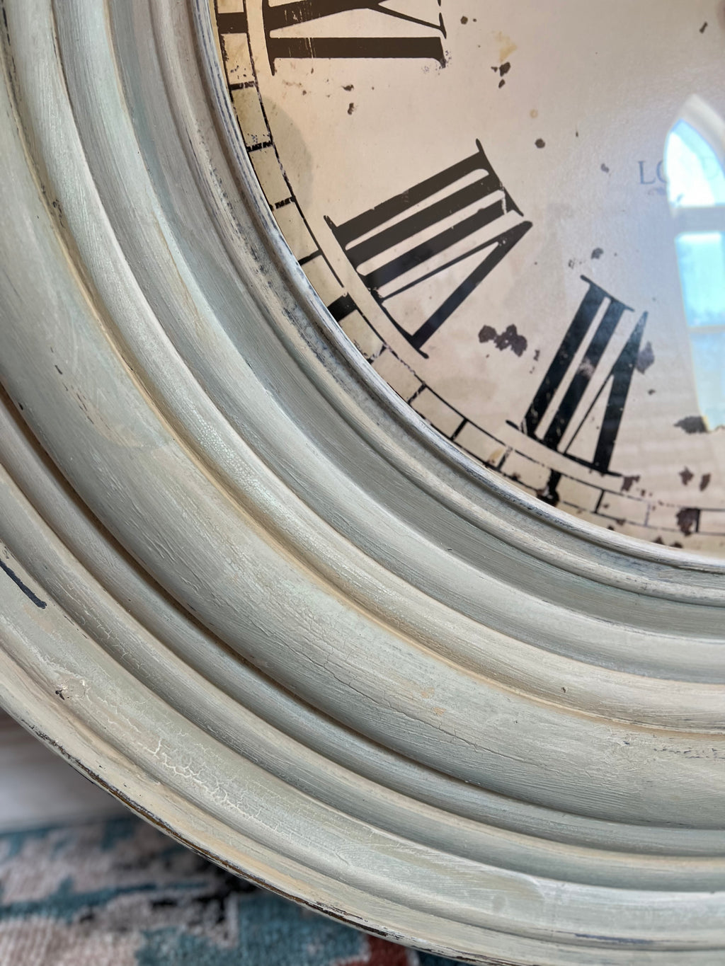 Oversized Rutherford Clock - hand painted