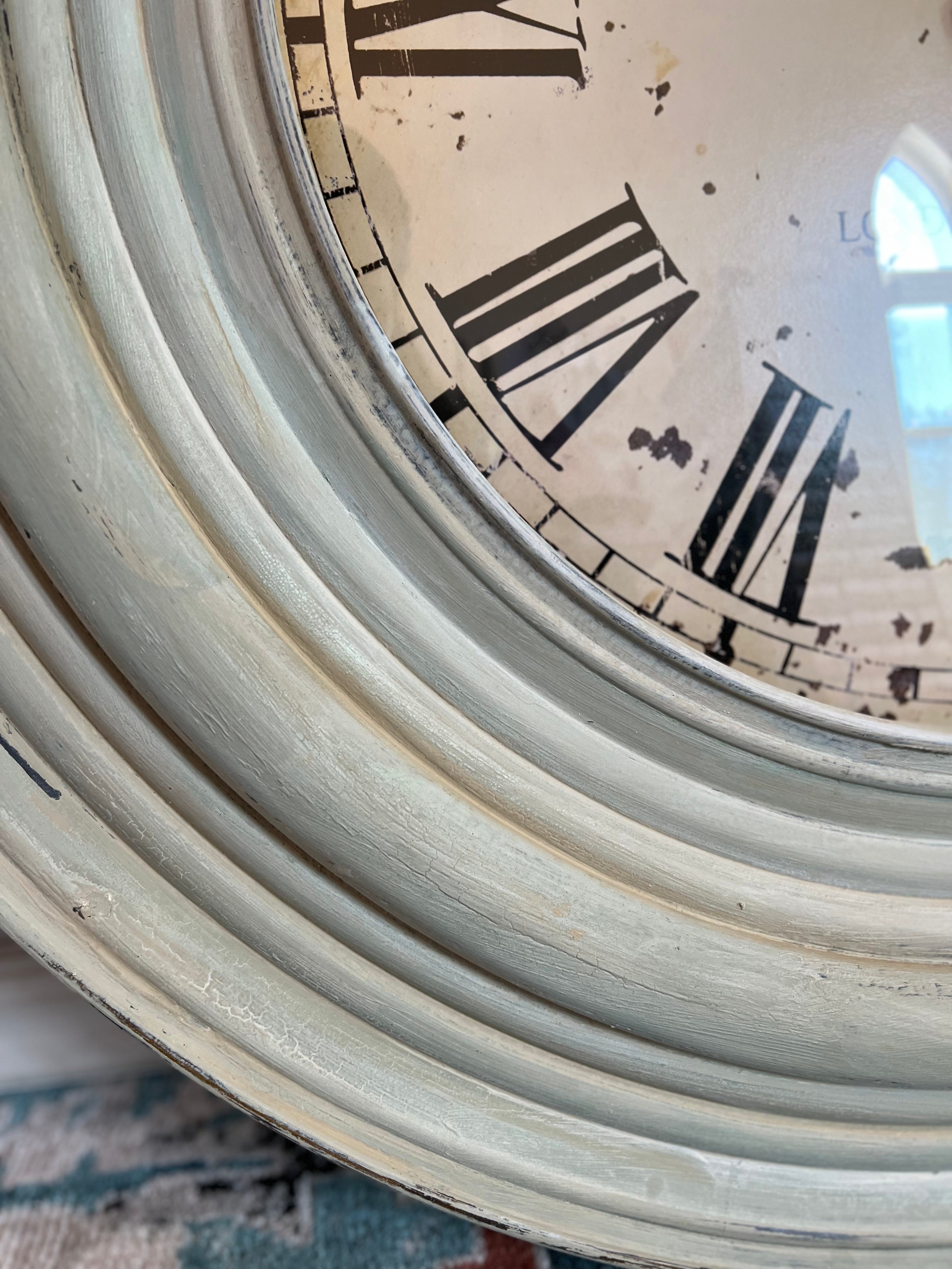 Oversized Rutherford Clock - hand painted