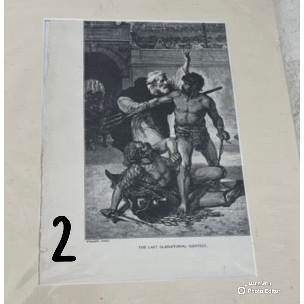 Vintage Matted Print