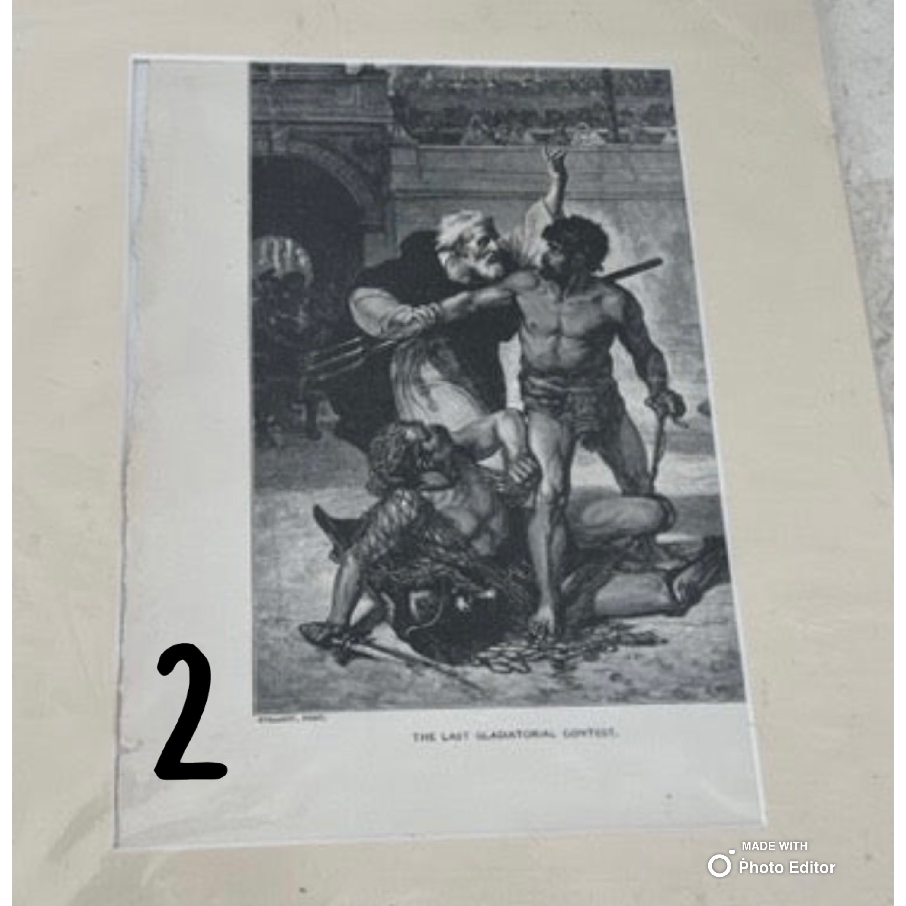 Vintage Matted Print