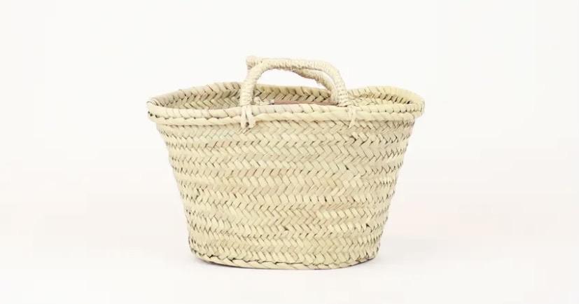 Classic French Market Basket, Double Straps – Tinselwood Farm