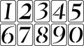 3.35” Number Set | JRV Stencils JRV Stencils