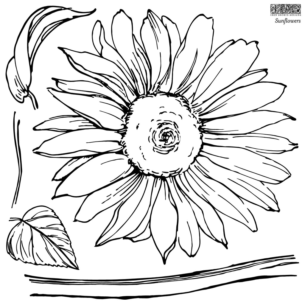 Sunflowers | Stamp | IOD Iron Orchids Designs