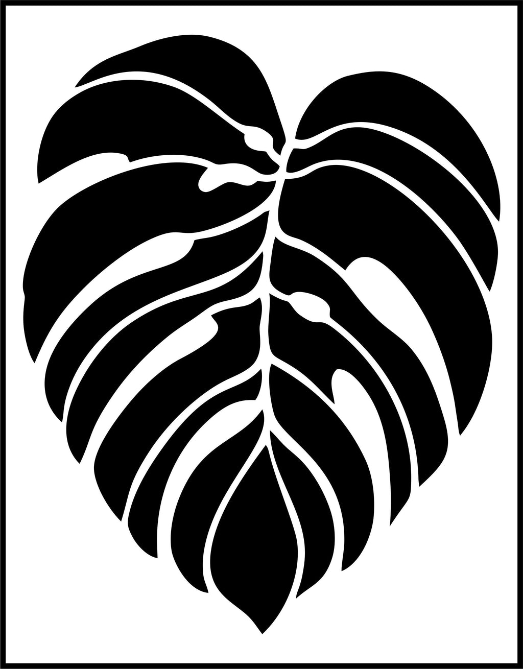 Large Leaves | JRV Stencils