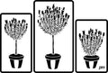 3 Lavender Pots | JRV Stencils