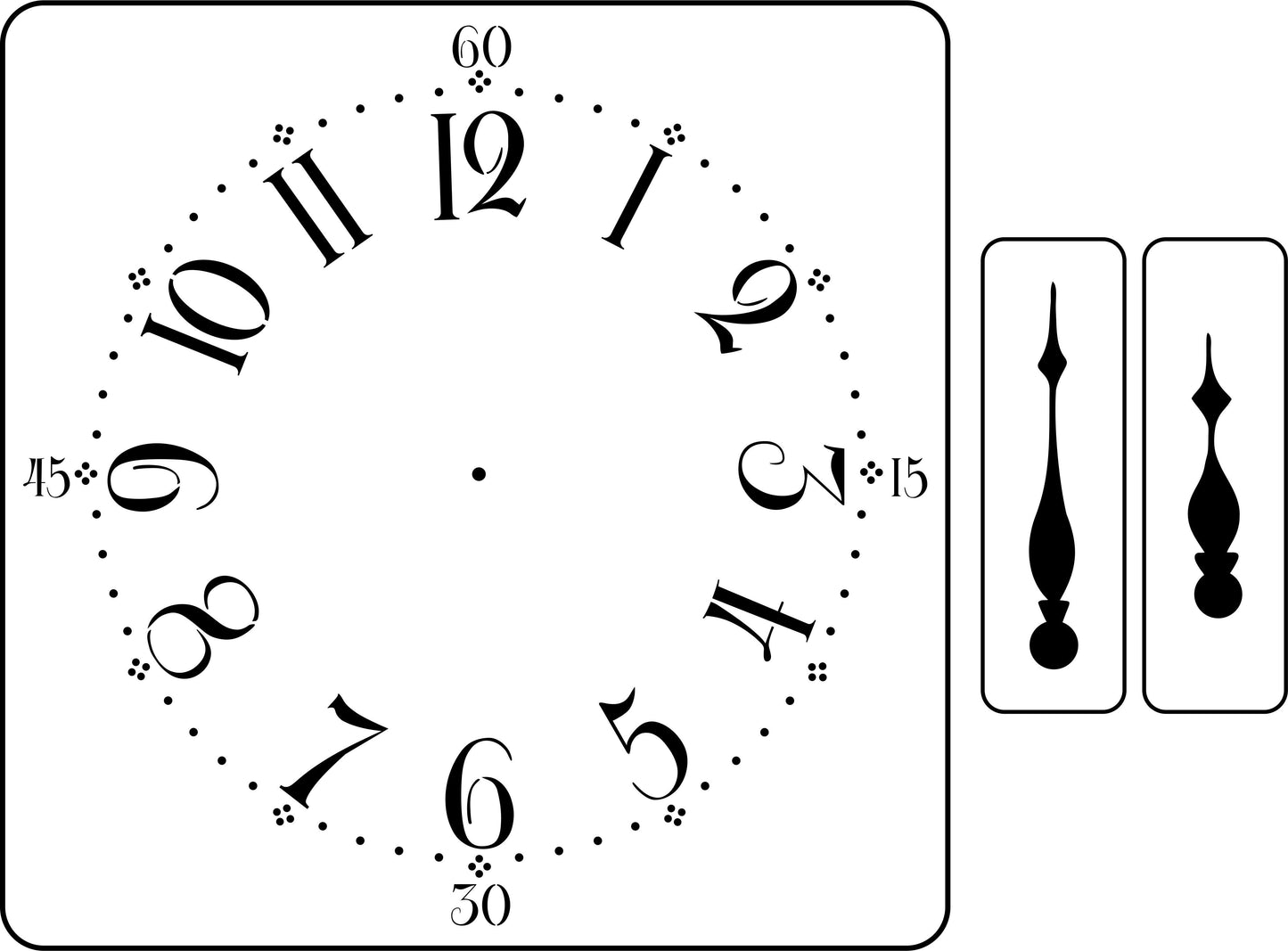 Mora Clock | JRV Stencils