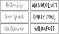 Outdoor Words Pack | JRV Stencils
