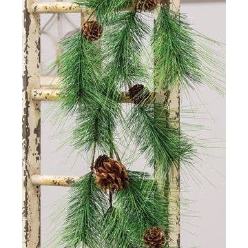 Pine Garland with Pinecones