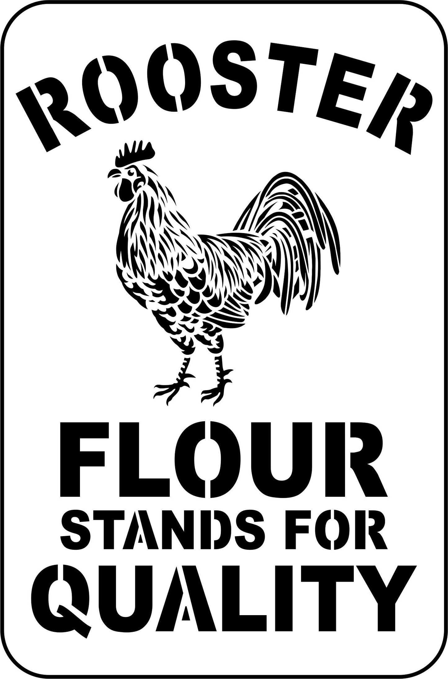 Rooster Flour | JRV Stencils