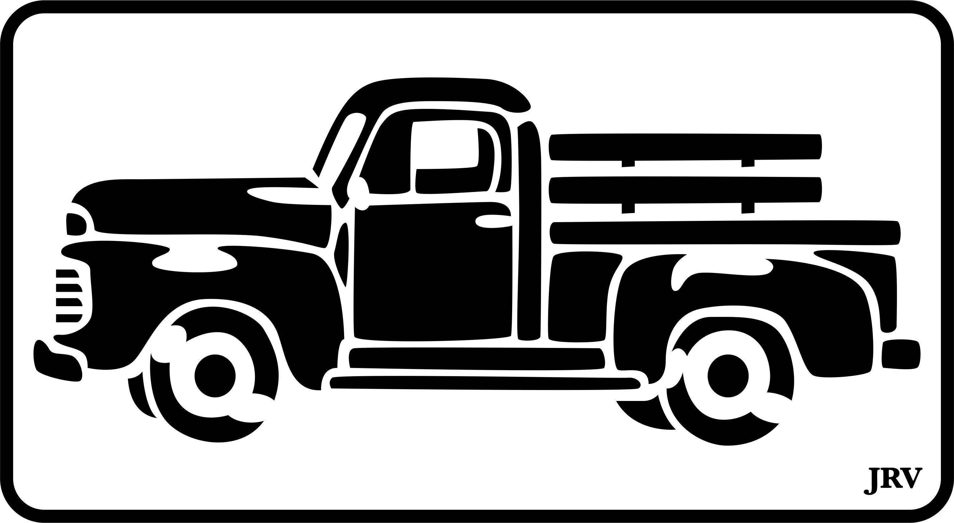 Vintage Truck | JRV Stencils