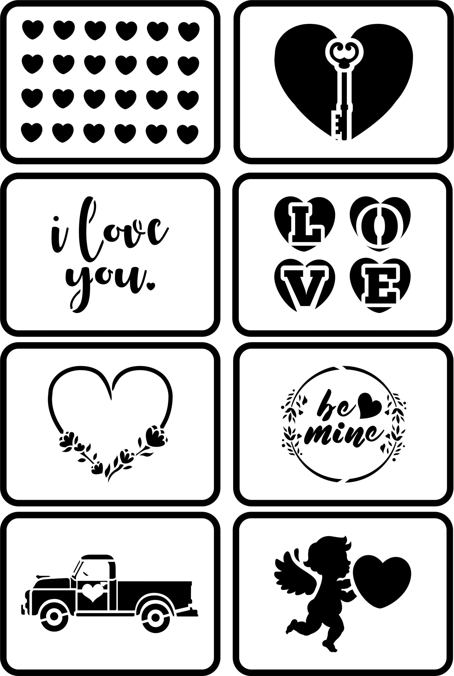 Valentine's Minis | JRV Stencils