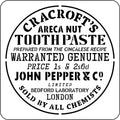 Vintage Toothpaste Label | JRV Stencils