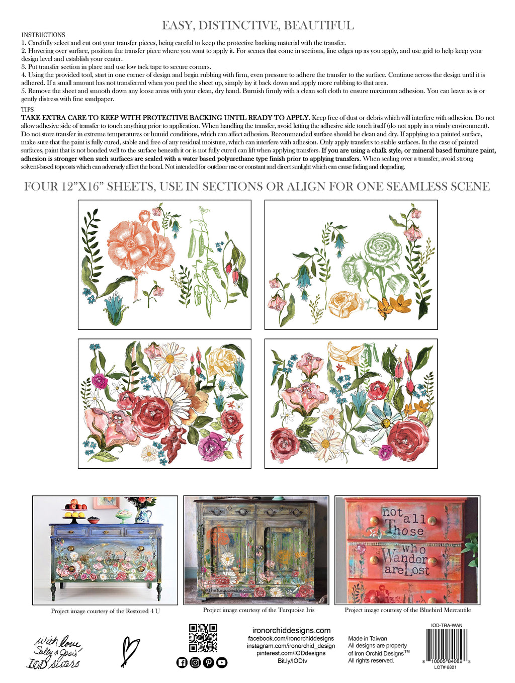 Wander | Transfer | IOD Iron Orchid Designs