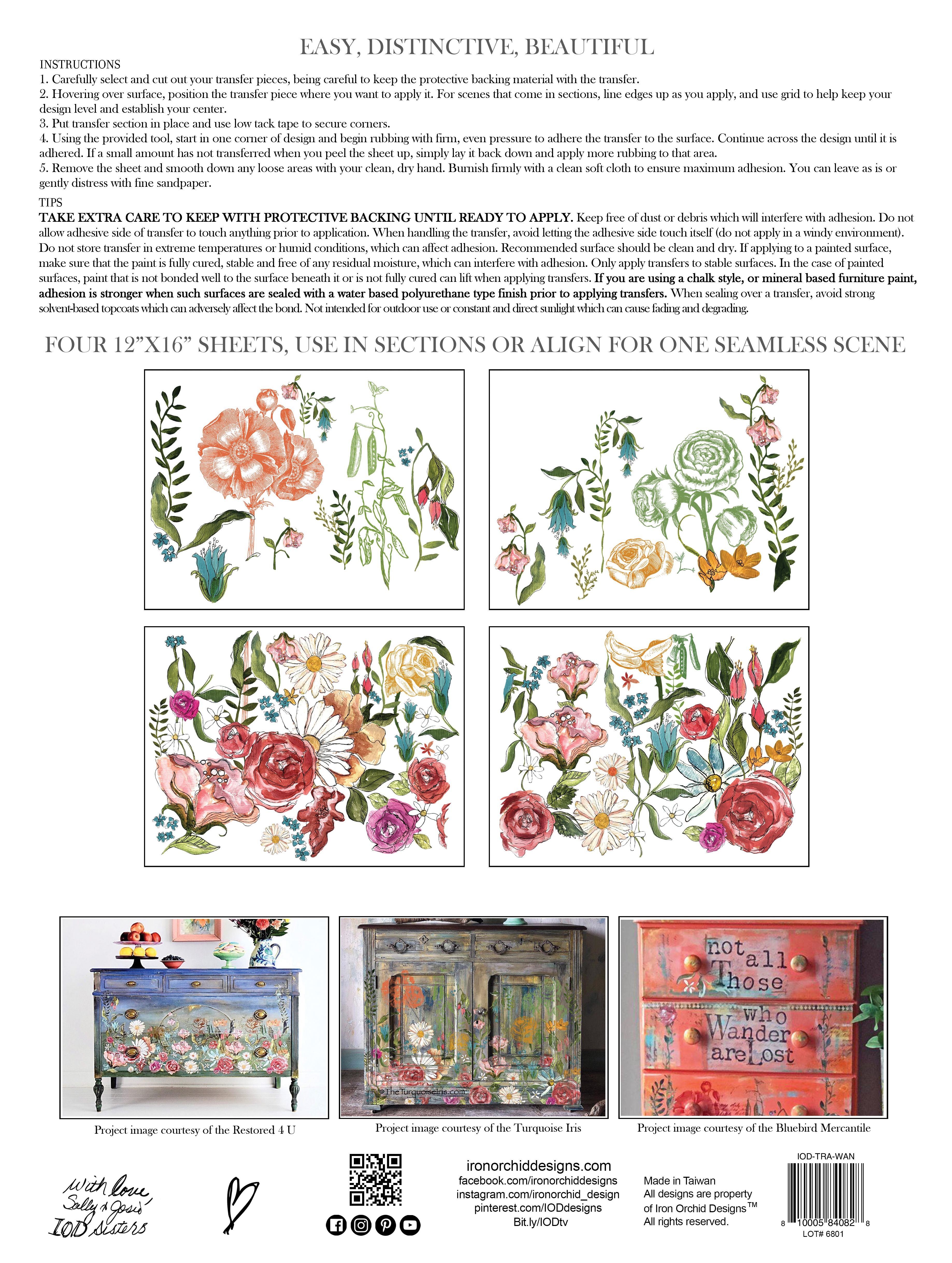 Wander | Transfer | IOD Iron Orchid Designs